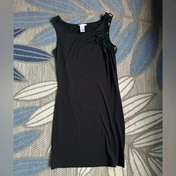 Britney Spears Candie’s Juniors Bejeweled Black Sleeveless Dress Size Medium - Picture 1 of 5
